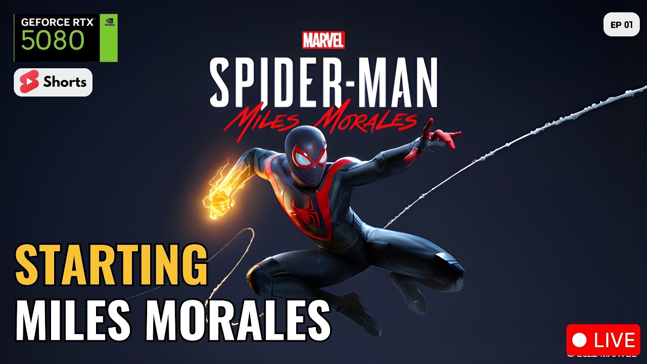Marvel's Spider-Man: Miles Morales - PART 1 | Beginning new Journey | RTX 5080 | (Vertical)