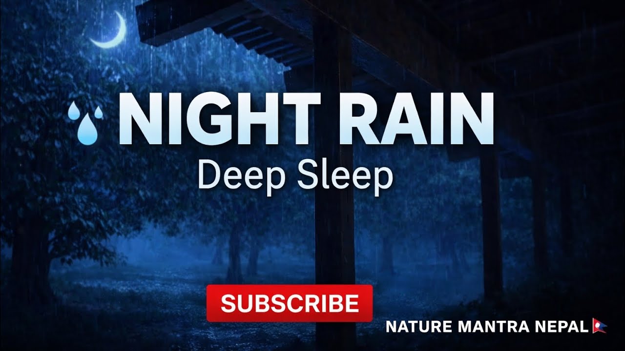 Heavy Night Rain & Forest Ambience | Real Rain Sounds for Deep Sleep #Rain #rainsounds 