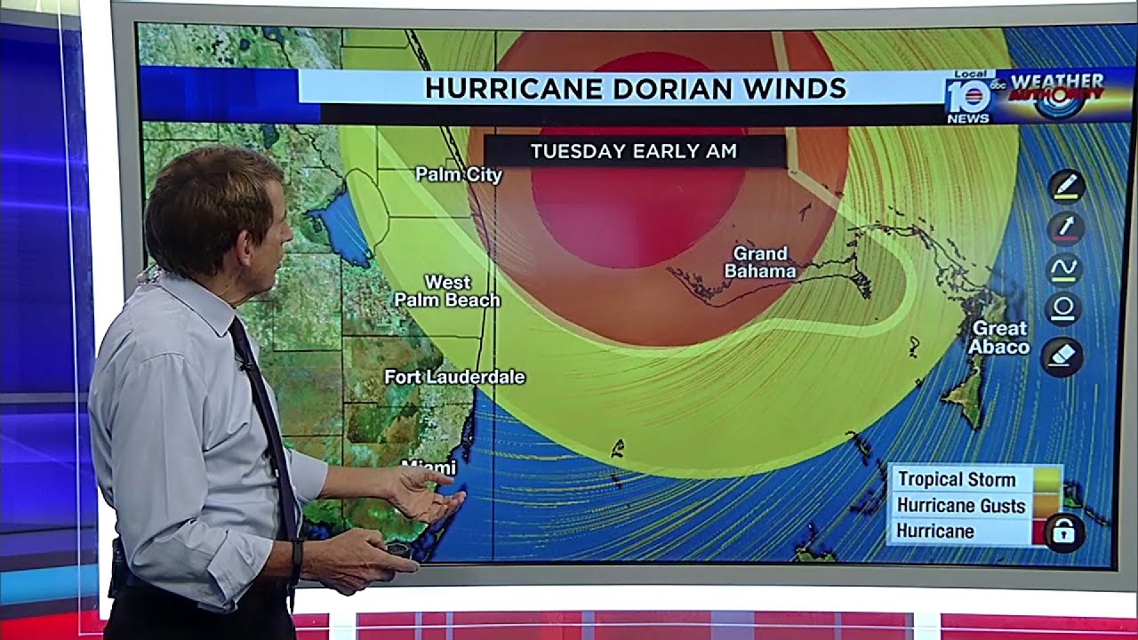 Hurricane Dorian's winds drop to 180 mph