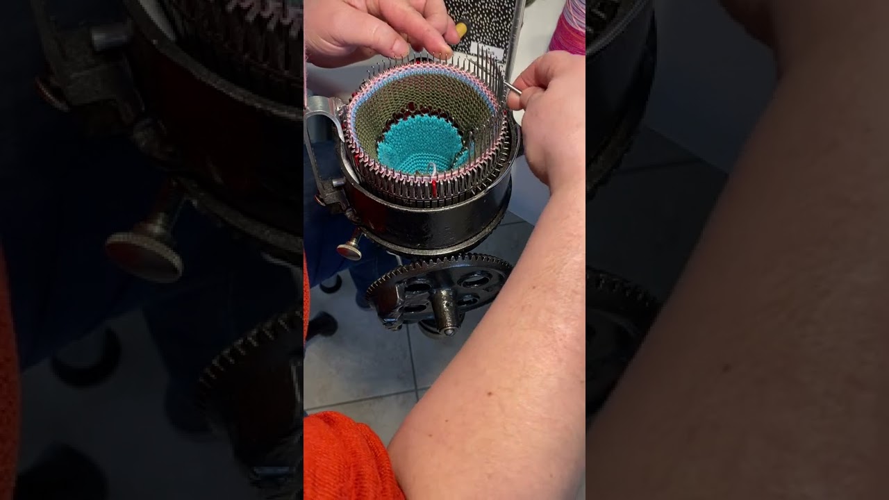 Comment tricoter une chaussette „sneaker sock“ sur une machine à tricoter circulaire (Legaré47)