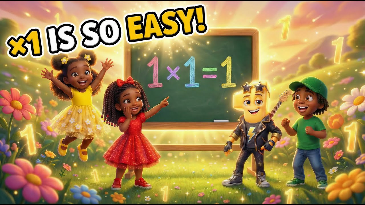 1 Times Table for Kids | The Learning Adventures: Math Facts!