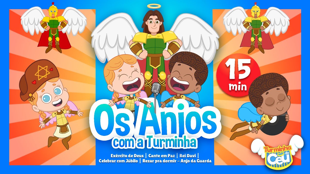 Coletânea Os Anjos - 15 minutos | Turminha do Céu #videoinfantil #catequese