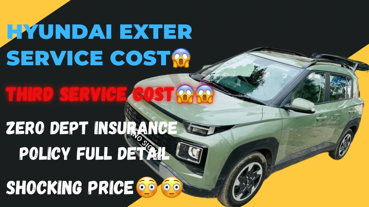 Hyundai Exter Third Service Cost🤔🤔?? | Insurance Renew Zero Dept Full Details | shocking Price 😳😳