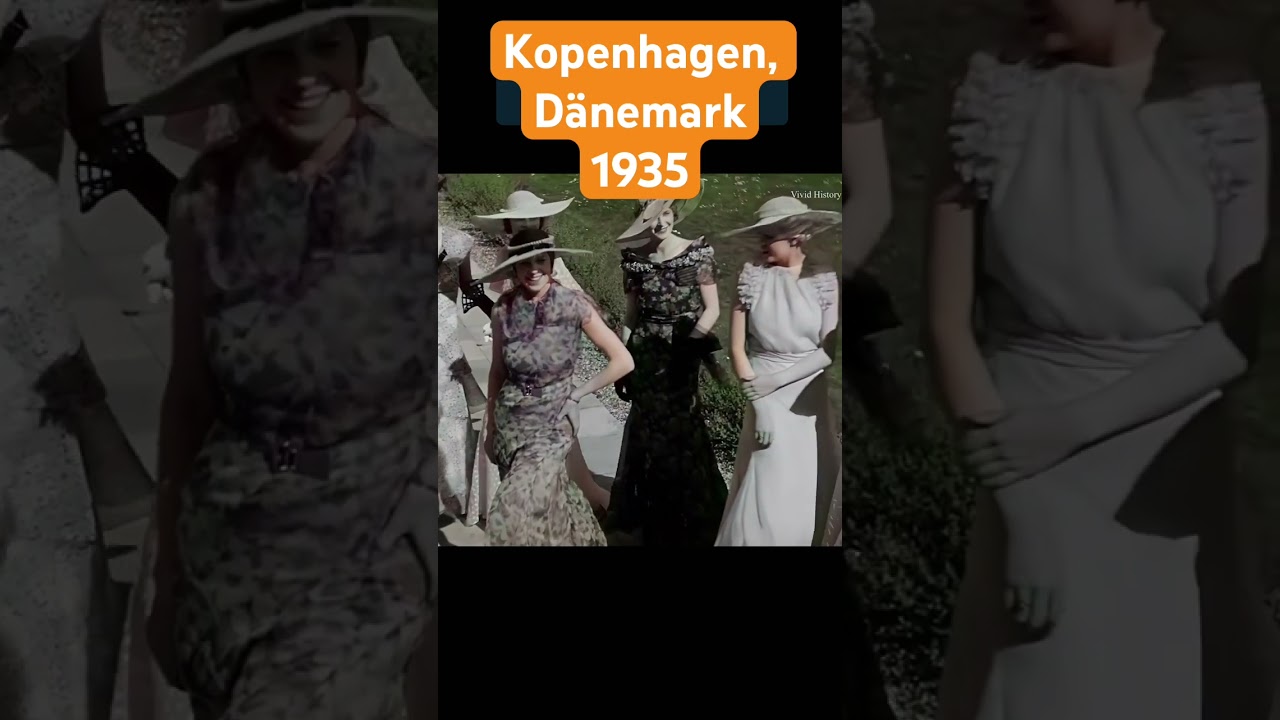 1935: Modetrends für Frauen in Kopenhagen. 