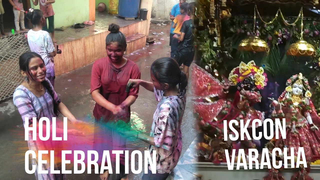 Holi Ke Din Varacha ISKCON Gaye | Holi 2026 | ISKCON Temple Varacha Vlog | OT Chale - Makwana Mansi 