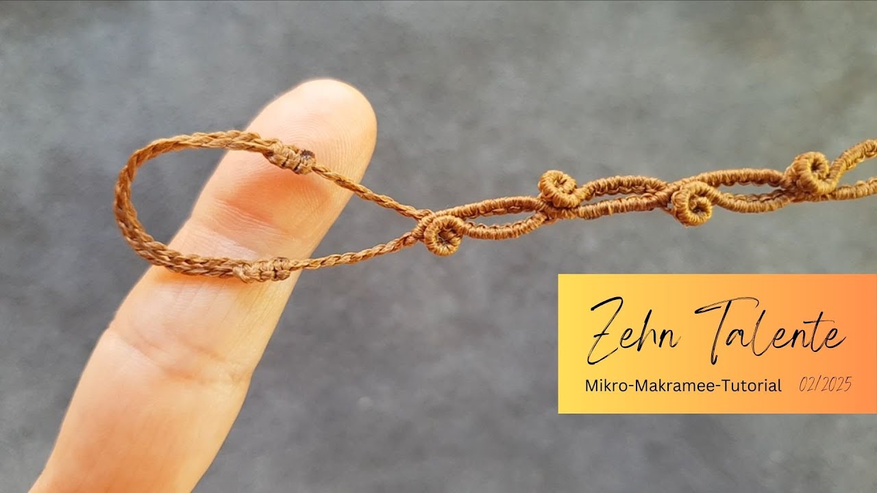 Macrame adjustable Double Sliding Loop for foot and hand jewelry and chokers Level 2; 02/2025
