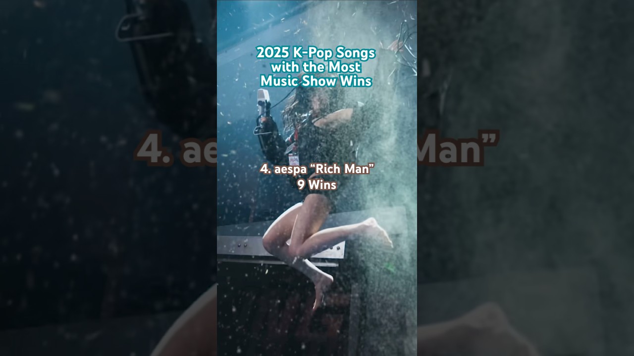 Songs with the Most Music Show Wins in 2025 #kpop #musicshow #RichMan #JUMP #PAK