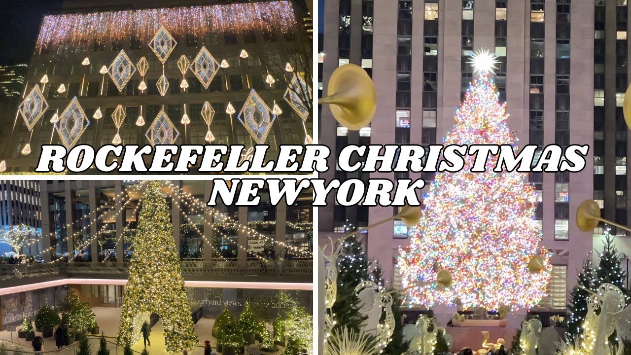 Rockefeller Christmas Tree and Saks Light show | New York Christmas