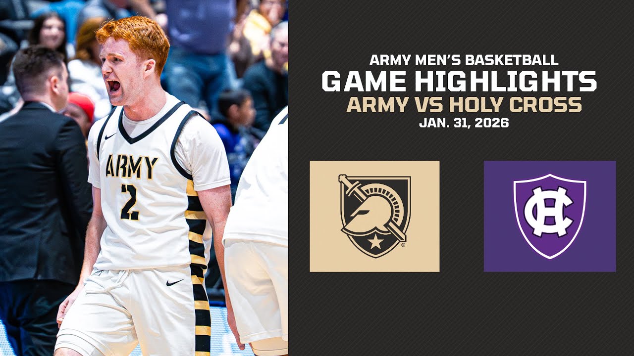 Army vs. Holy Cross Men's Basketball Game Highlights