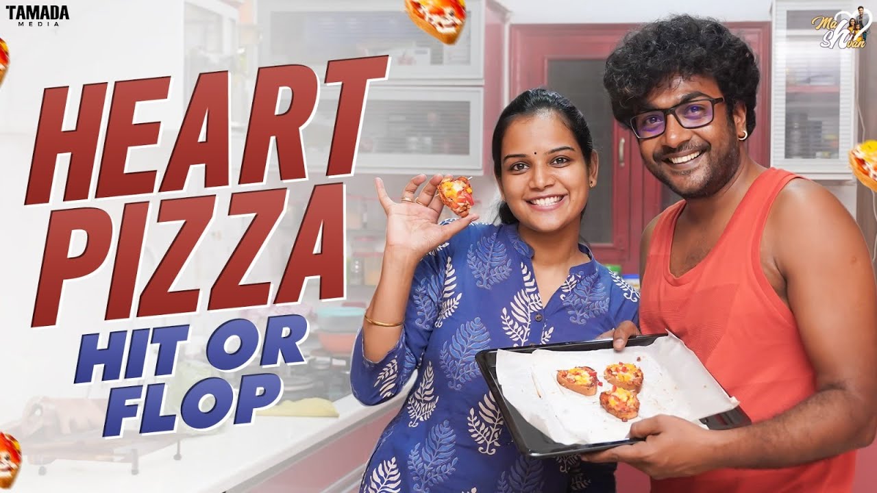 Heart Pizza Hit or Flop || Snack recipes || Mahishivan || Tamada Media