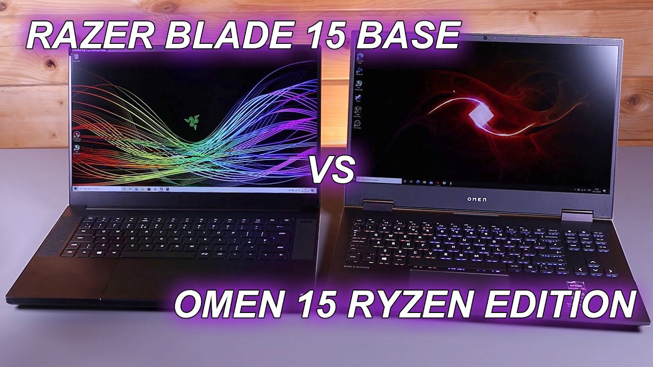Razer Blade 15 vs Omen 15 Ryzen Comparison Review