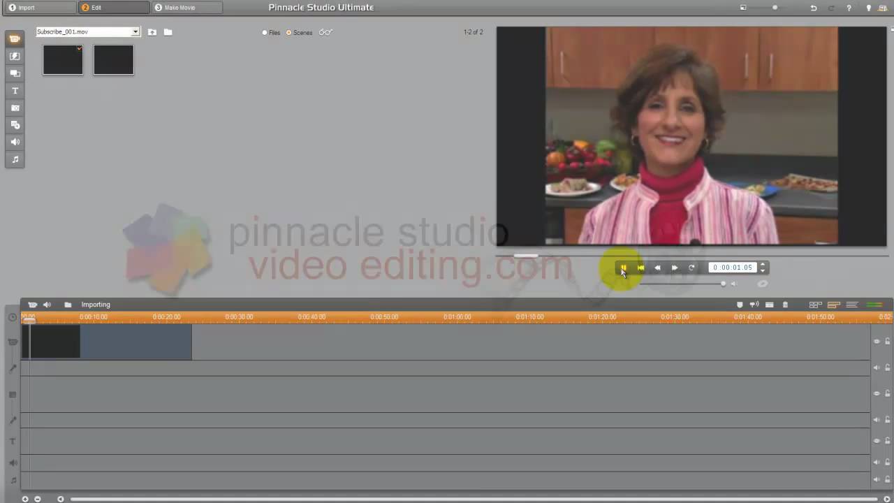 Pinnacle Studio Import