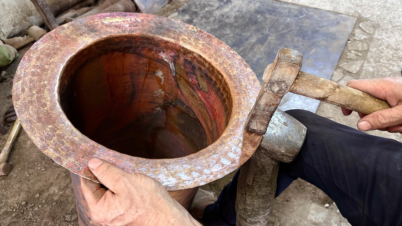Turning Raw Copper Into a Work of Art | Ancient Persian Craft⚒️😍🇮🇷