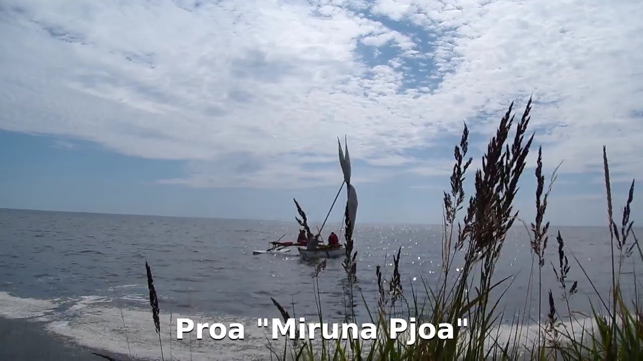 Departure of Three Proas and Sailing Canoe BETH 