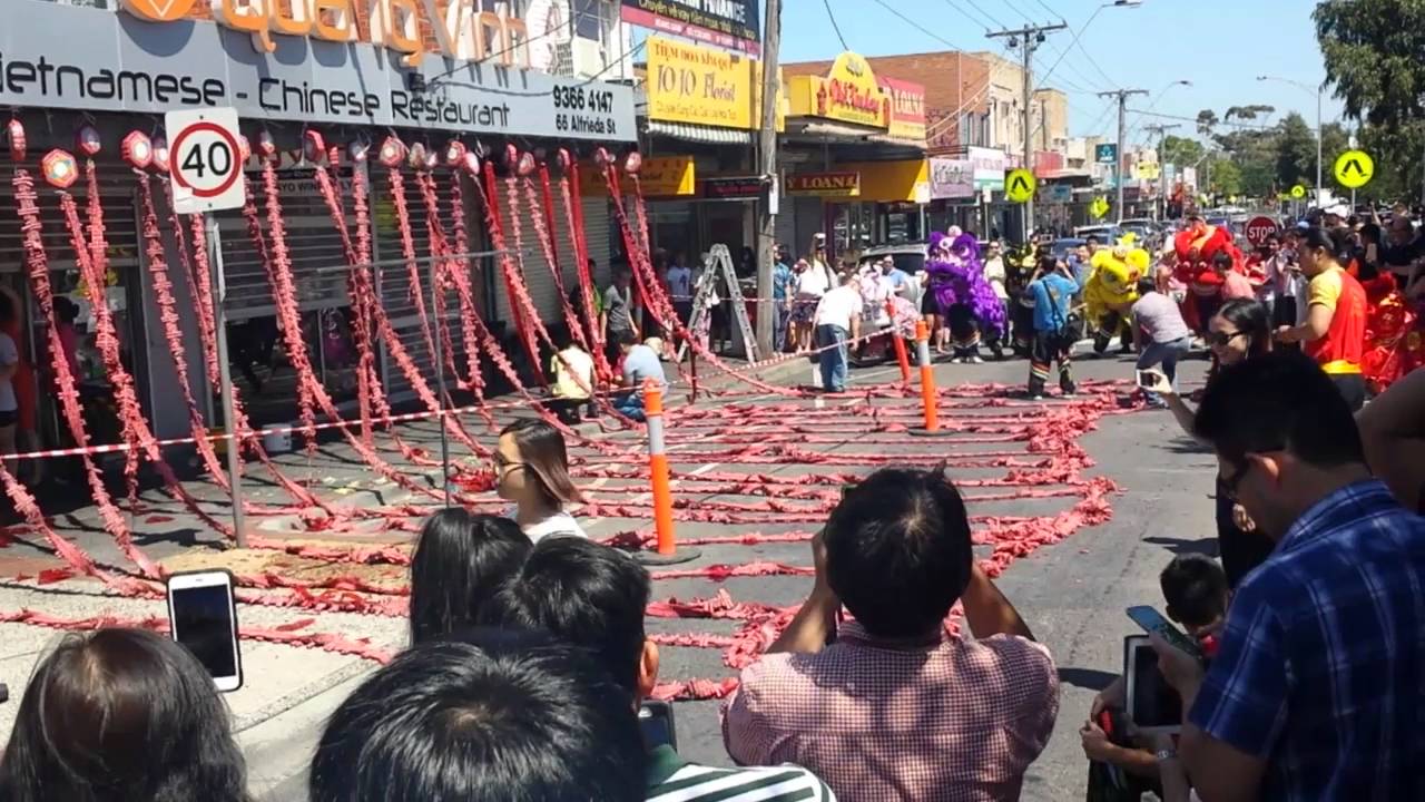 Chinese New Year 2016 Epic Fire Crackers going off....