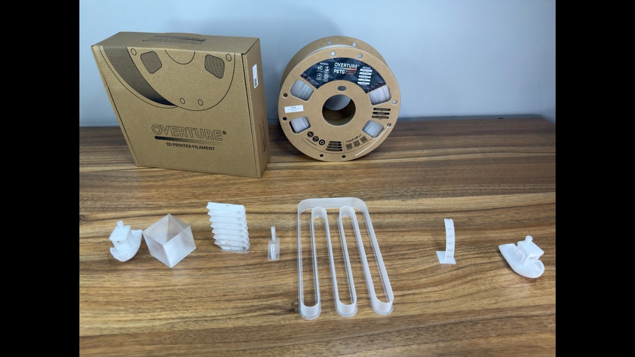 Overture PETG Transparent Review. EveryFilament Episode #36