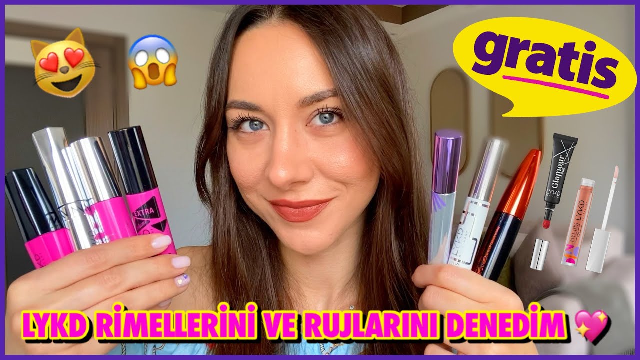 LYKD RİMELLERİNİ DENEDİM! 💖 7 FARKLI RİMEL, MAYBELLİNE MUADİLİ Mİ?😱 | LYKD DOLGUNLAŞTIRICI RUJ 💄