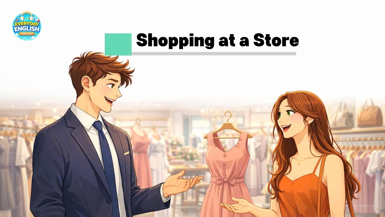 Shopping at a Store | Daily English Conversation A2–B1
