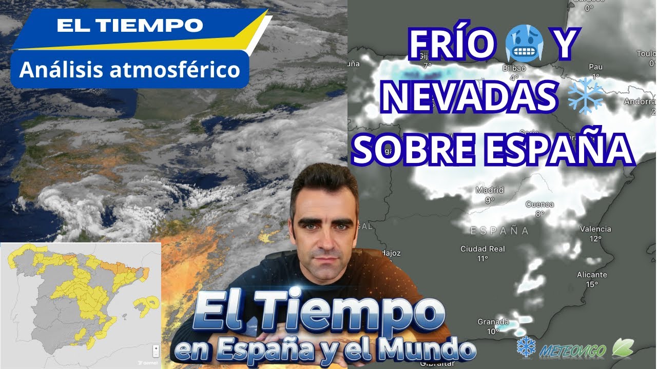 TEMPORAL DE ❄️​ NIEVE: As&iacute; se va a extender el FR&Iacute;O  🥶 y la NIEVE en Espa&ntilde;a, seg&uacute;n los &uacute;ltimos datos