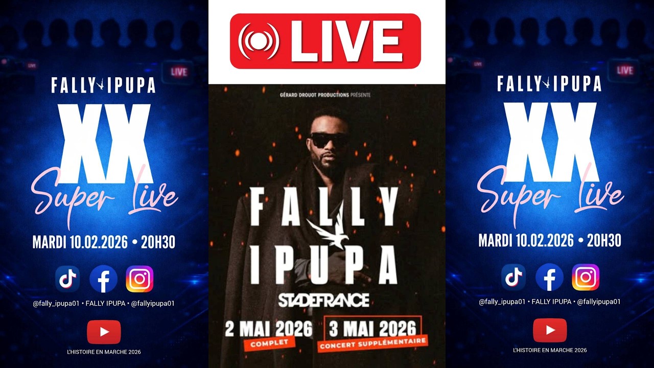 FALLY IPUPA : XX SUPER LIVE !  STADE DE FRANCE 2O26 LE 02 ET LE 03 MAI #BILLETERIE