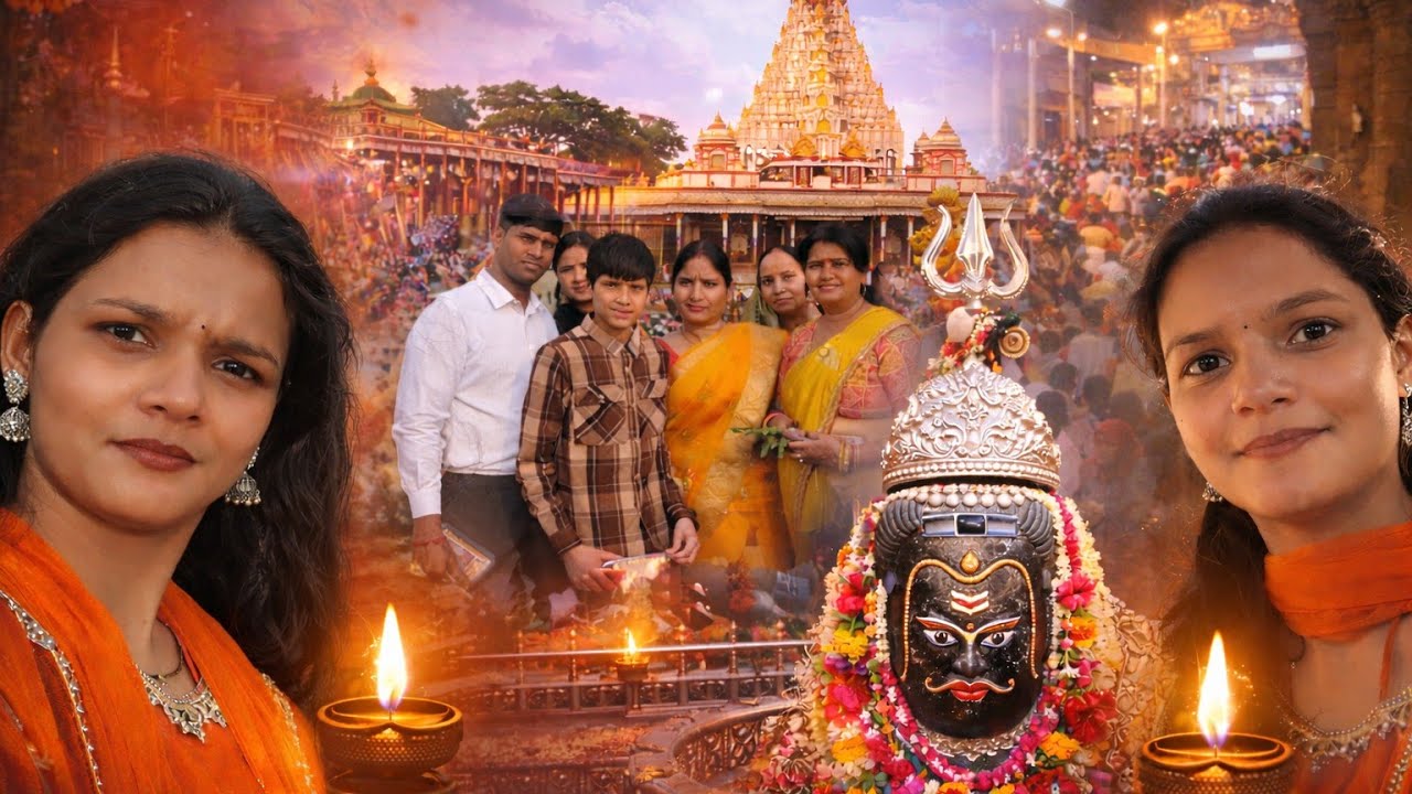 “Family ke saath Mahakal Baba ke darshan” 🙏#jaishreemahakal #ujjain #familyvlog #darshan 