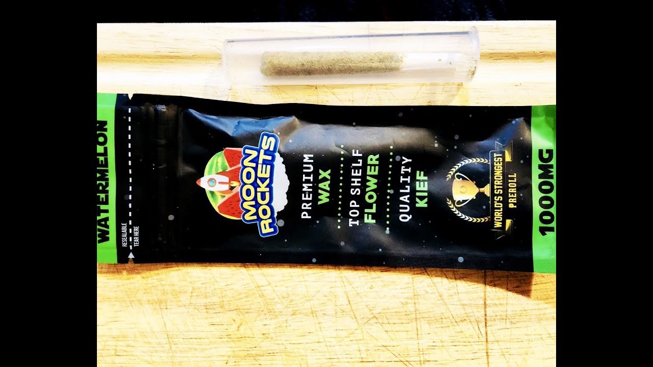 Moon Rockets- Watermelon (Pre-Roll) Review Worlds Strongest Pre-Roll (1,000mg)