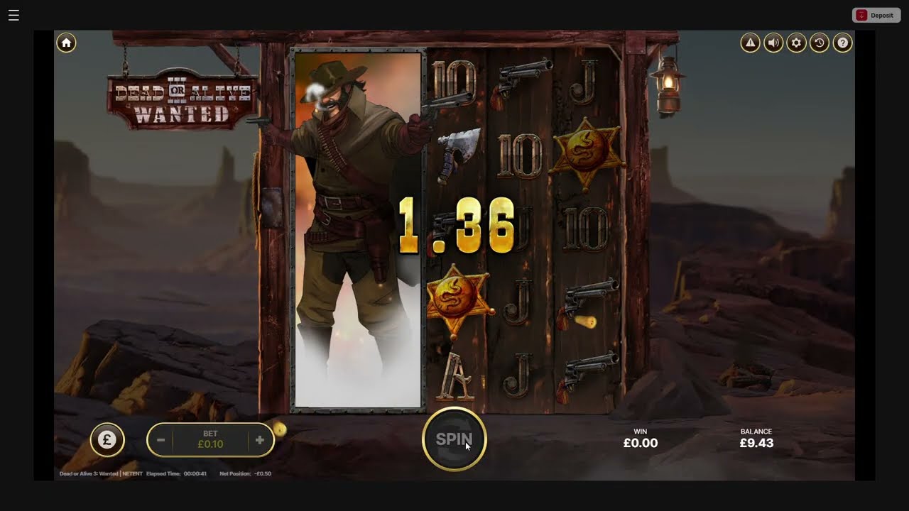 Dead or Alive 3: Wanted 10p per spin