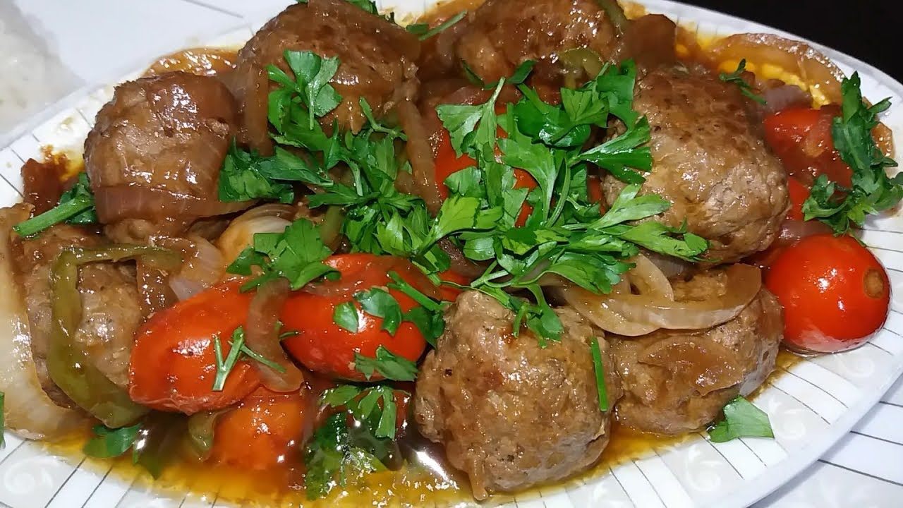 كرات الكفته بصوص  الديمى جلاس اكله جديده لذيذه لازم تجربيها