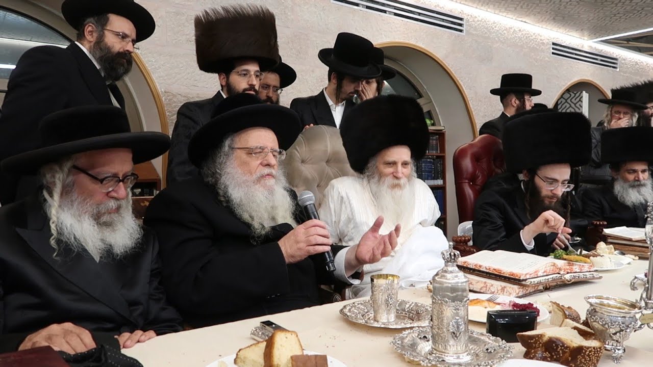 הגאון רבי שאול אלתר בשמחת השבע ברכות אצל הגה
