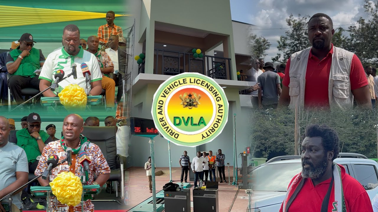 DVLA CEO, John Dumelo & Movie Stars Storm Akwatia for DVLA Office Commissioning