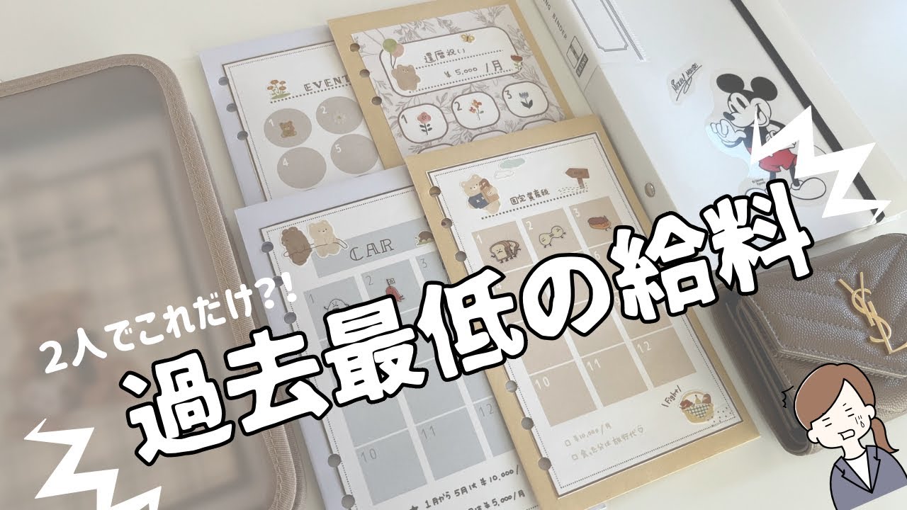 【２人で２０万円台】家計簿公開⌇﻿貯金額公開⌇﻿夫婦２人暮らしの給料日ルーティン🌼*･