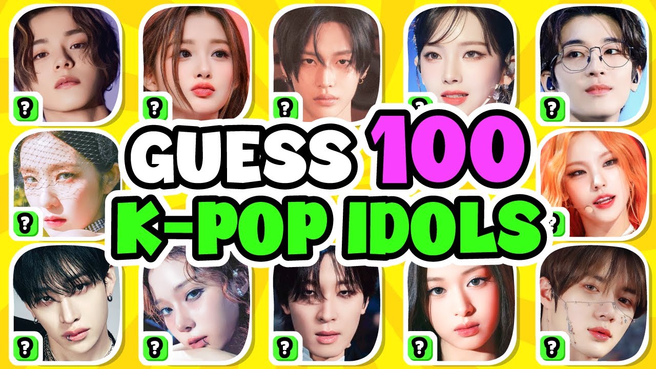 УГАДАЙТЕ 100 KPOP-АЙДОЛОВ ❤️‍🔥 Самые популярные айдолы | Викторина KPOP 2024
