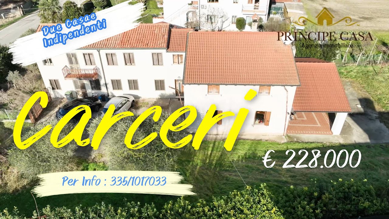 Carceri - Due Case Indipendenti con Giardino in vendita. Per Info 335/1017033 - 0429/50199