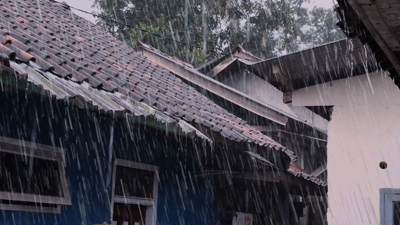 Heavy Rain Sounds 🌧️ Deep Sleep Fast | Instantly Stop Overthinking & Sleep Better Tonight