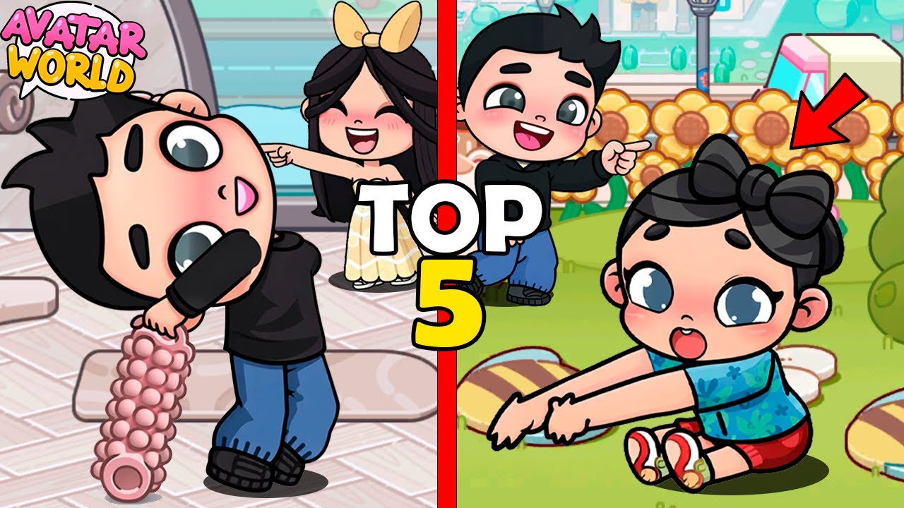¡LOS 5 BUGS MAS DIVERTIDOS de AVATAR WORLD! *TROLLEO a NALA* 🐸 SIMBA
