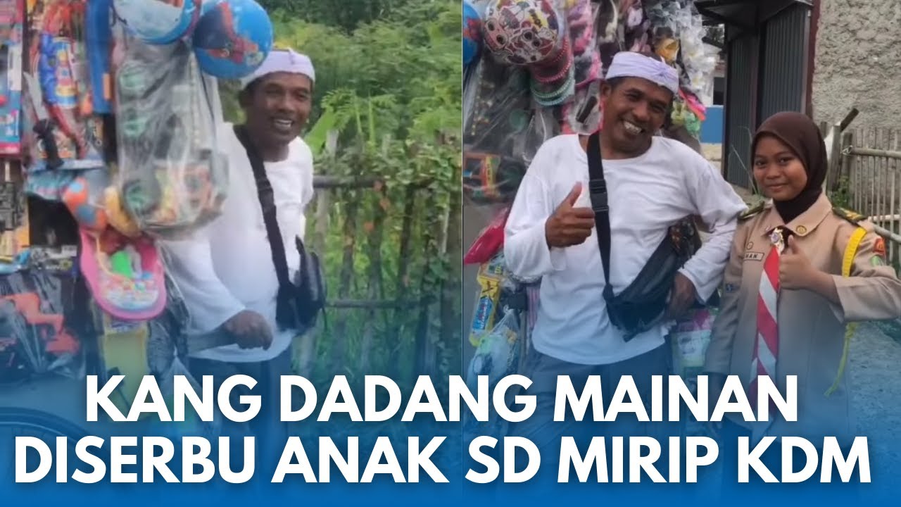 KDM KW VIRAL! Momen Lucu Anak SD di Bogor Minta Foto Bareng Ke Pedagang Mainan Yang Mirip KDM