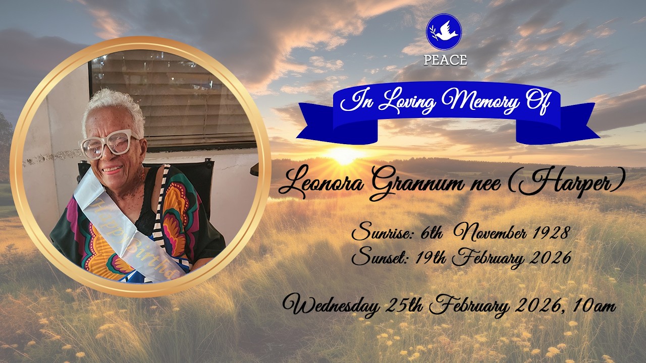 Funeral Tribute Service Of Leonora Grannum nee (Harper)