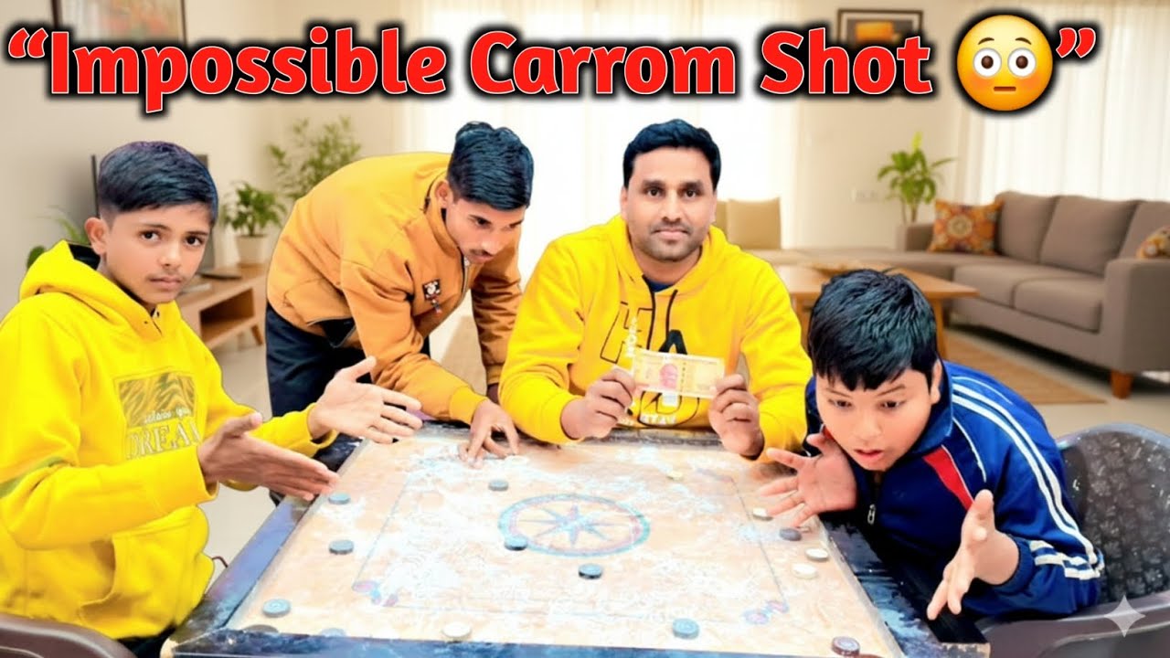 No Practice Carrom Challenge 😉 | #entertainment #challenge