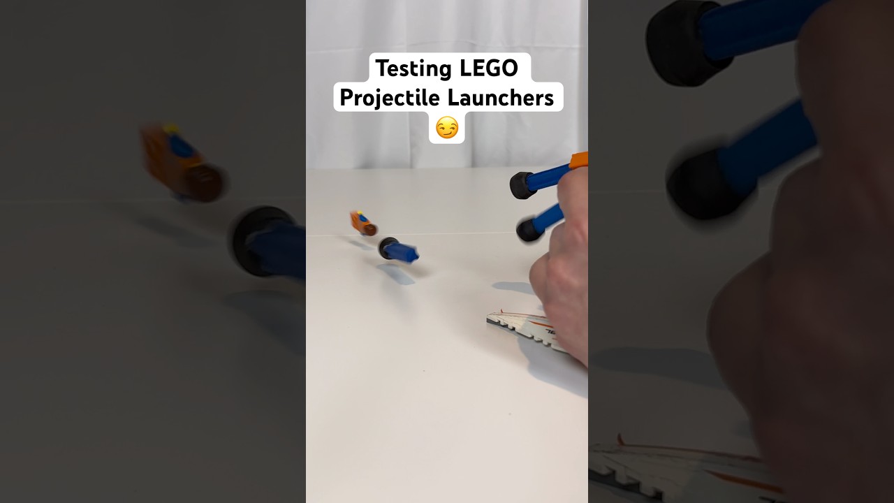 Какой из пусковых установок LEGO наиболее эффективен? 🤔 #lego