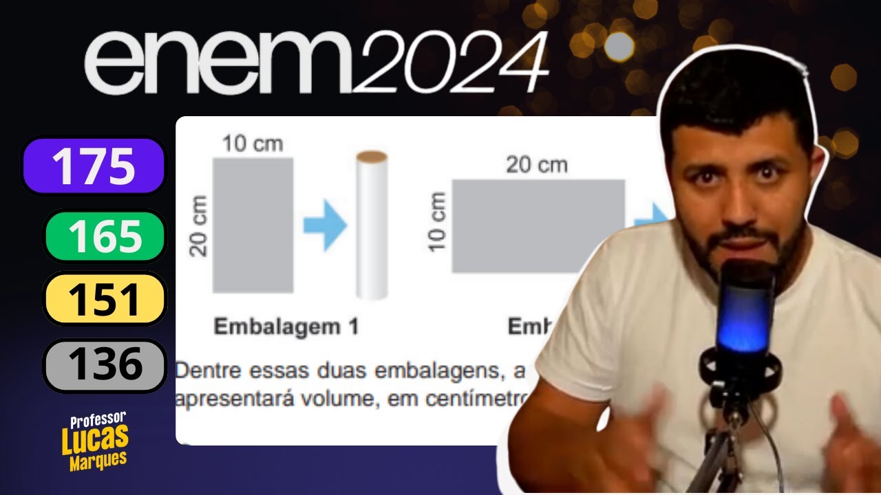 Questão 175 - Caderno Azul | Geometria Espacial | ENEM 2024 MATEMÁTICA