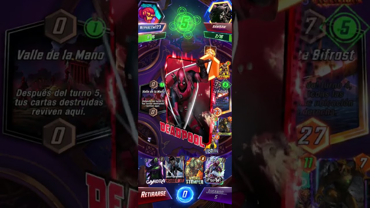 Marvel Snap | Modo Sanctum Shodown | Mazo Movimiento con Gamora.