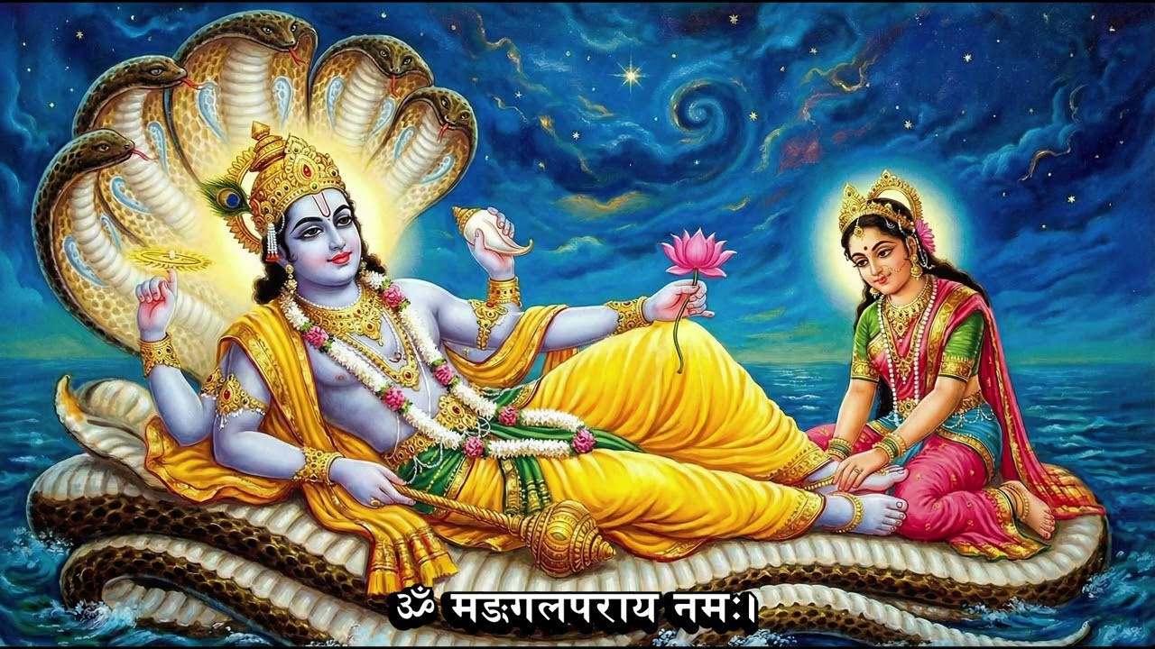 ॐ मङ्गलपराय नमः। Vishnu Ji Devotional Mantra