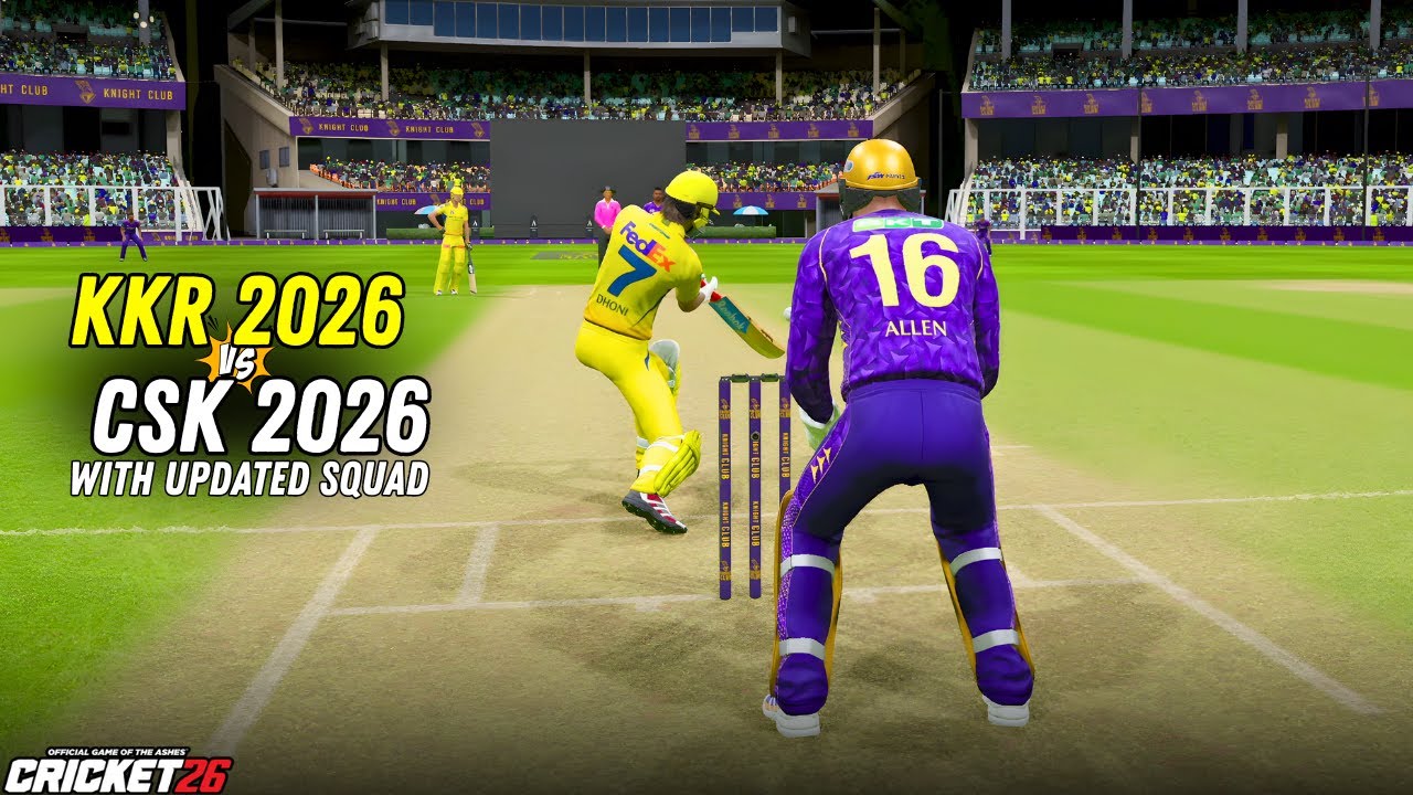 🔥CSK 2026 vs KKR 2026 – Updated Squad Thriller! MS Dhoni Steals the Show | CSK vs KKR