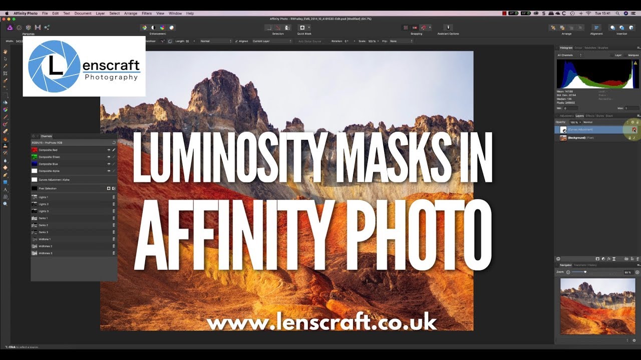 How to Create Luminosity Masks in Affinity Photo
