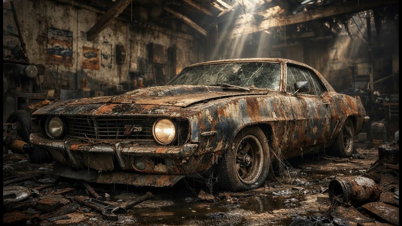 ASMR Car Restoration Full Rebuild of Chevrolet Camaro Z/28 1969 from Abandoned Condition to Looking
