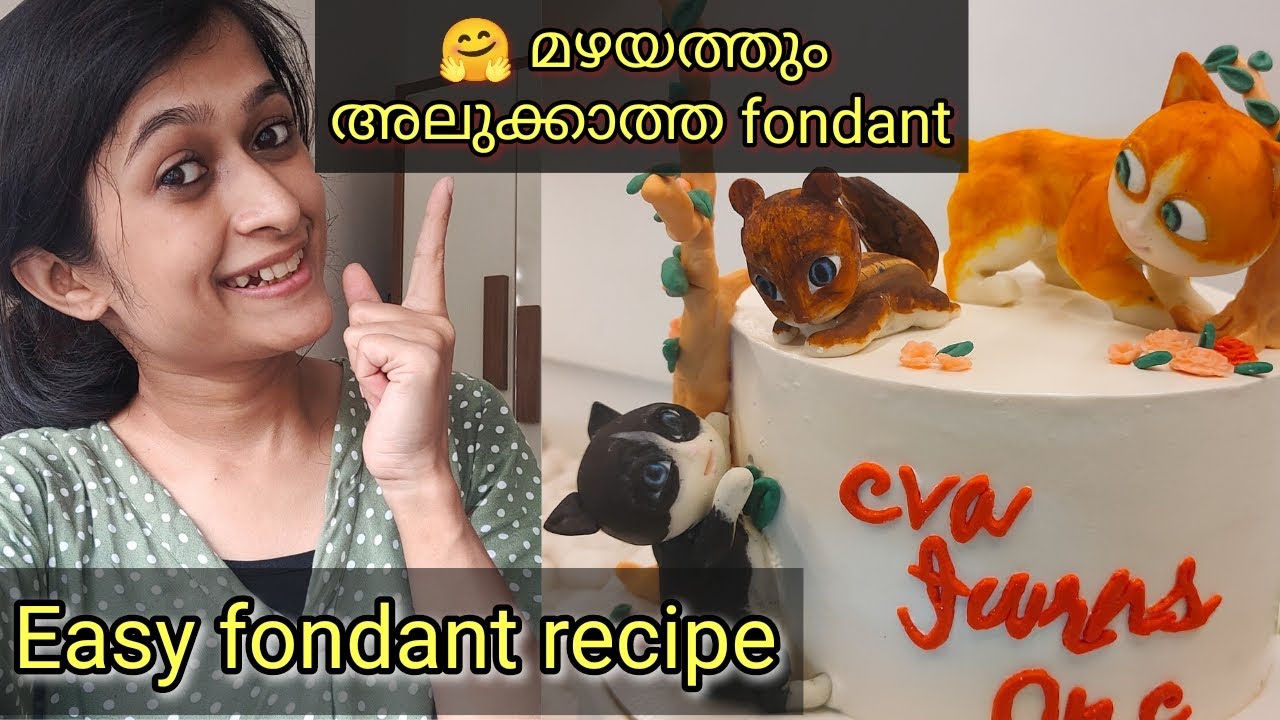 😱Fondant recipe only with 3 ingredients| Perfect fondant recipe for all type weather #fondantrecipe