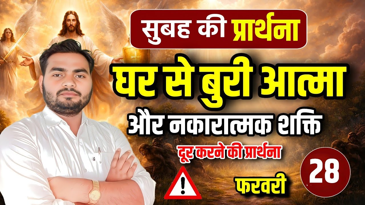 28 फरवरी सुबह की प्रार्थना | घर से हर बुरी आत्मा होगी दूर 🙏 #Pastor Man Chandra Bharti 