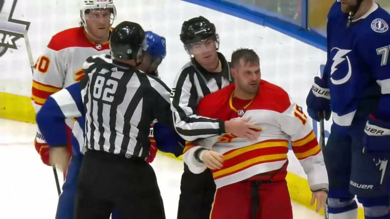 Brad Richardson Illegal check to the Head against Mathieu Joseph, Boris Katchouk responds