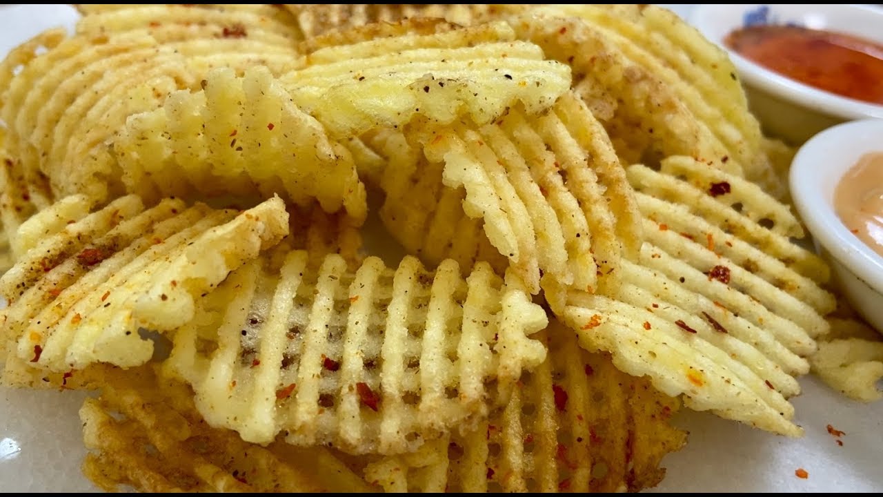 Waffle Chips|| Crispy Potato Fries Ramadan Special Recipe