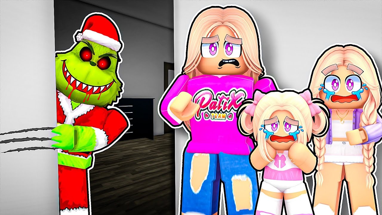 GRINCH ŚLEDZI NASZĄ RODZINĘ na BROOKHAVEN w ROBLOX!